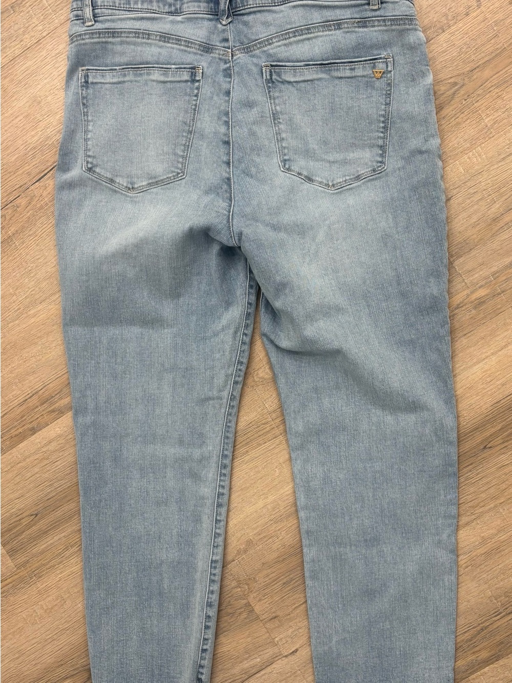 Wit & Wisdom Jeans, Logan High Rise Vintage Skinny, Light Blue Size 14